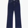 Jeans a zampa vita media cropped