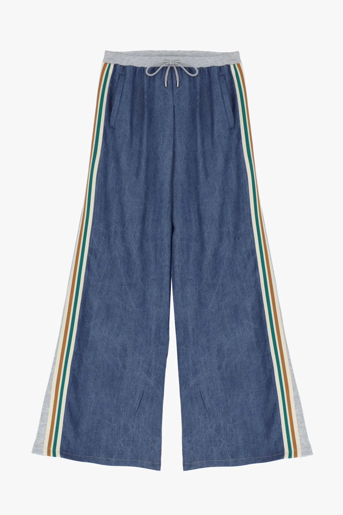 Jeans baggy con dettagli sportivi