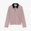 Maglia a righe con colletto classico