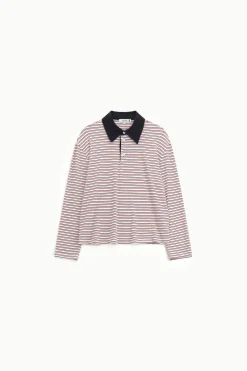 Maglia a righe con colletto classico