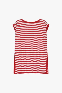 Maglia a righe con maniche corte