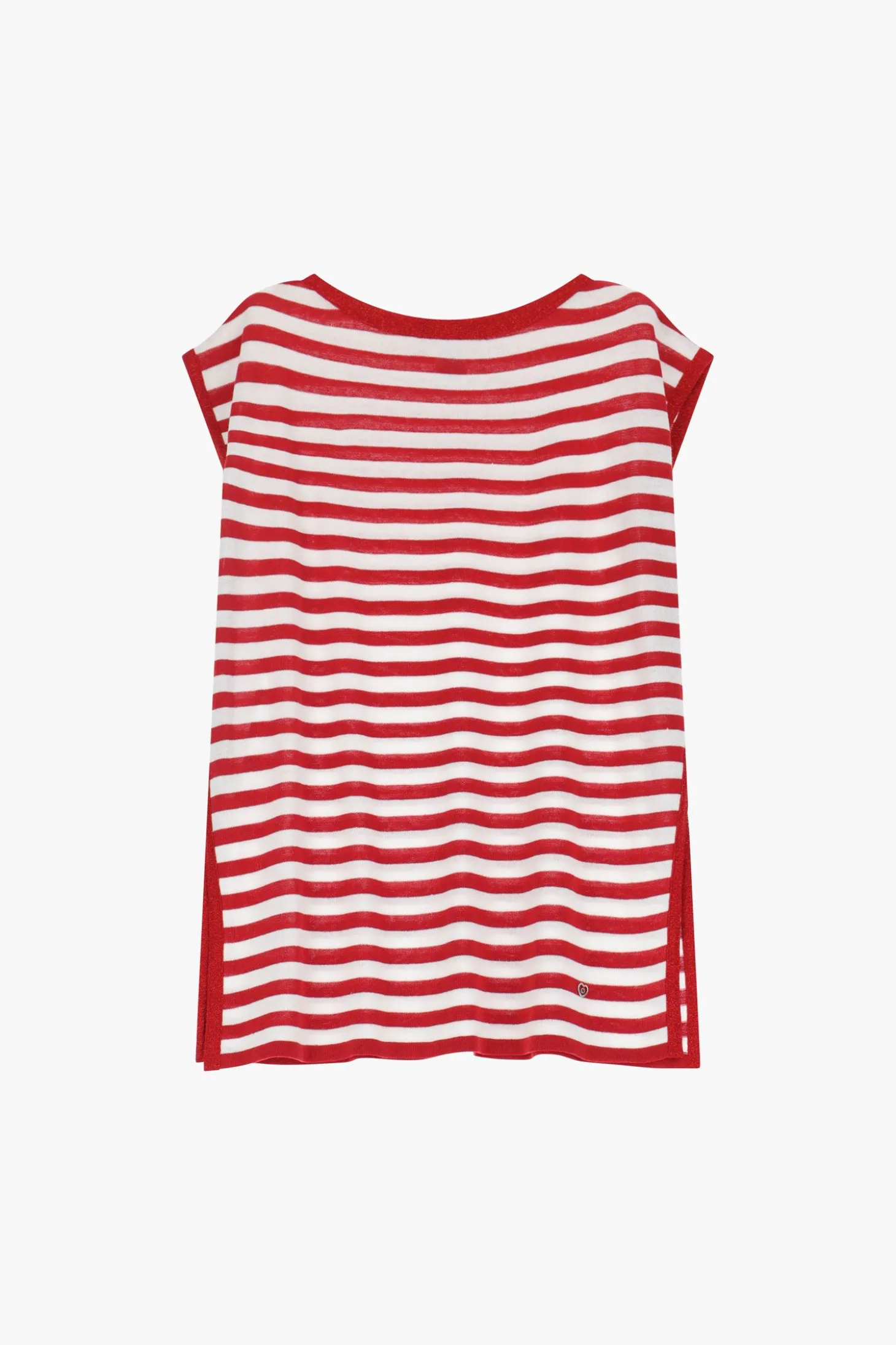 Maglia a righe con maniche corte