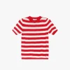 Maglia a righe maniche corte