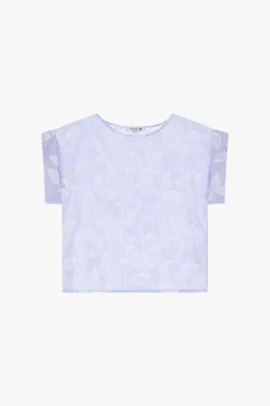 Maglia con maniche corte e stampa