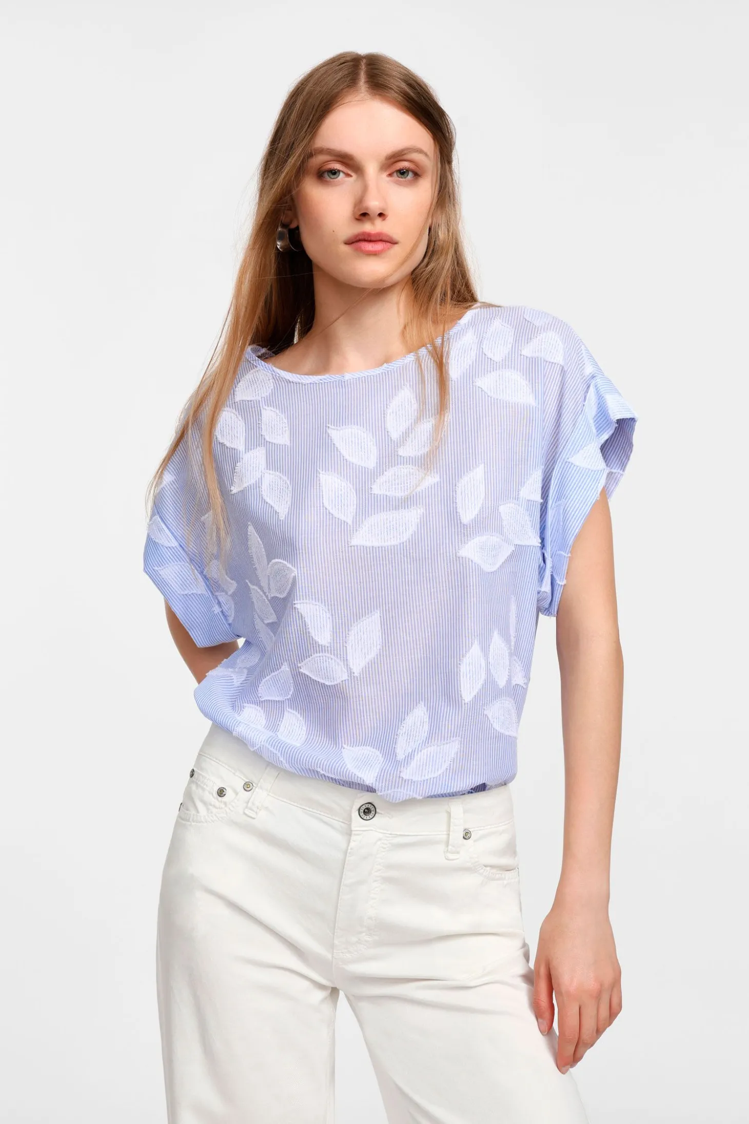 Maglia con maniche corte e stampa