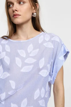 Maglia con maniche corte e stampa
