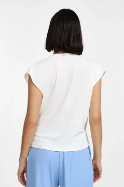 Maglia con scollo a v drappeggiato