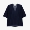 Maglia monocolour con scollo a V