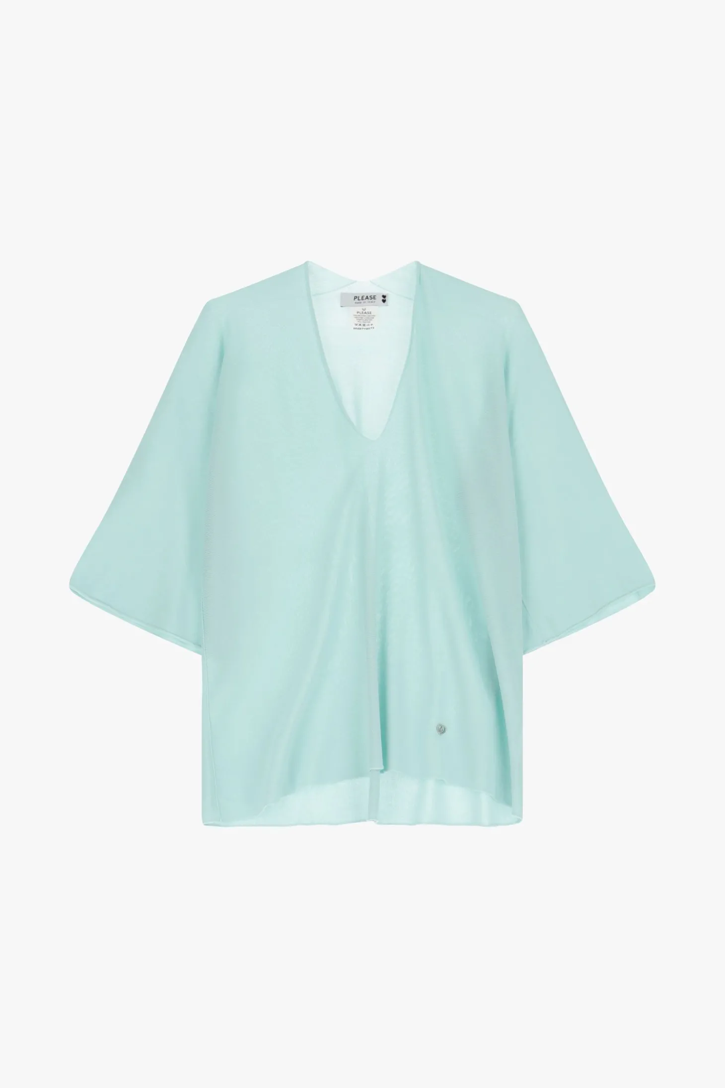Maglia monocolour con scollo a V