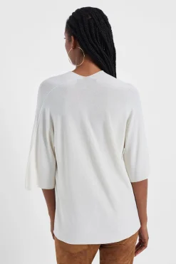 Maglia monocolour con scollo a V