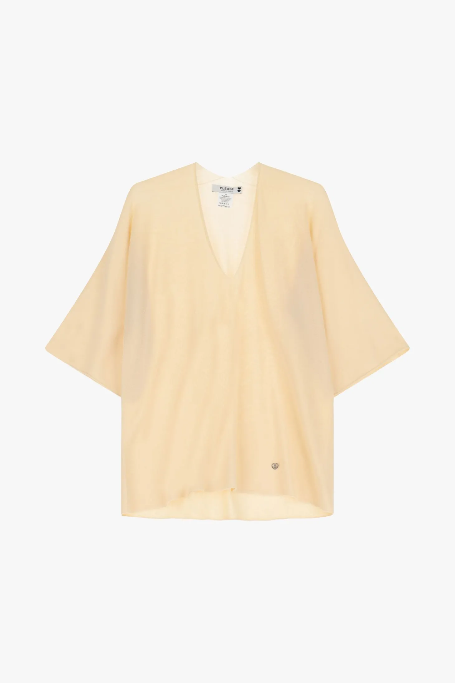Maglia monocolour con scollo a V