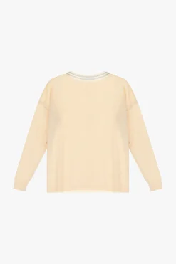 Maglione con scollo a v profilato