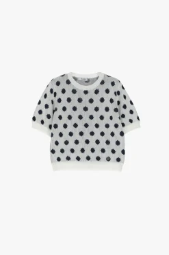 Maglione girocollo a pois