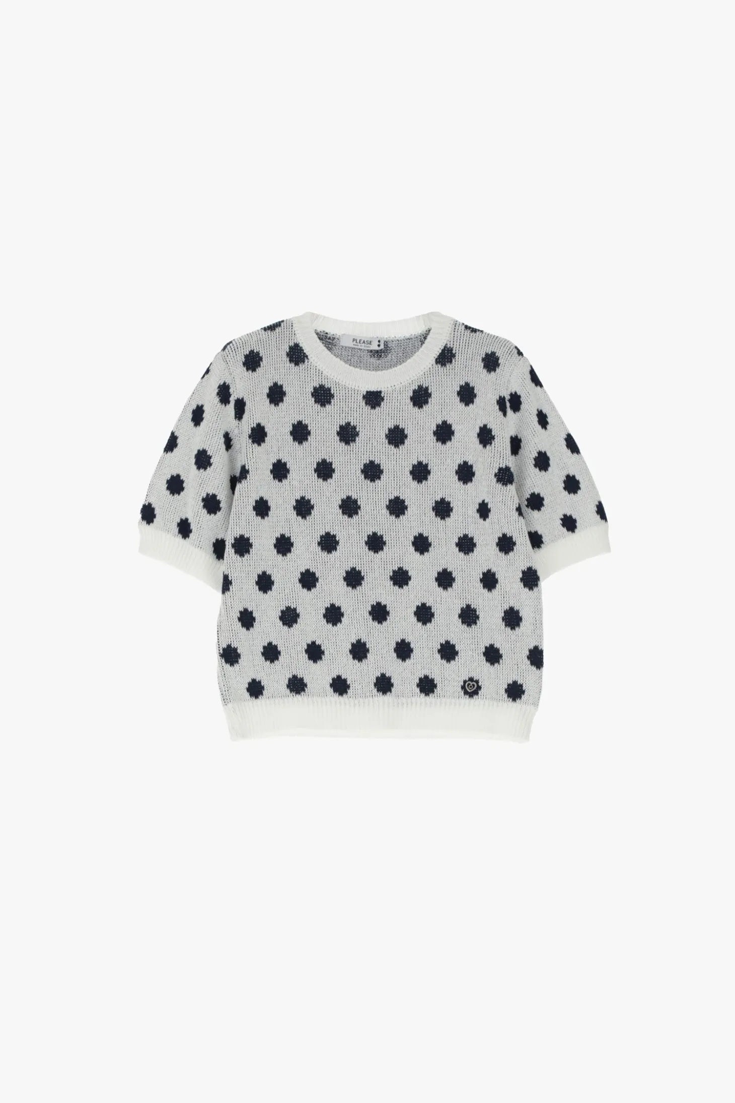 Maglione girocollo a pois