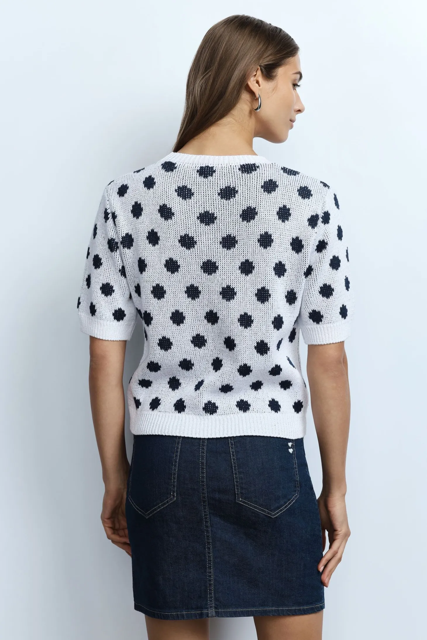 Maglione girocollo a pois