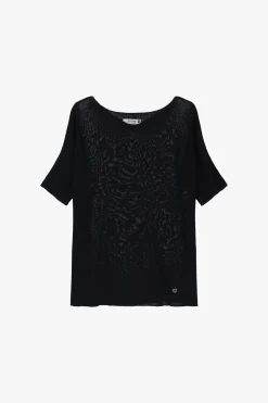 Maglione scollo a v mezze maniche