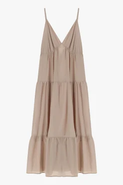 Maxi abito con spalline sottili