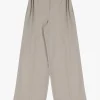 Pantaloni a gamba ampia con cintura