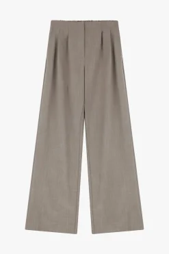 Pantaloni a gamba ampia con vita alta