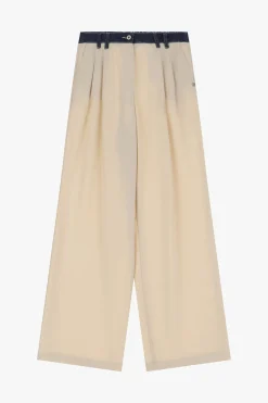 Pantaloni a gamba larga con pinces