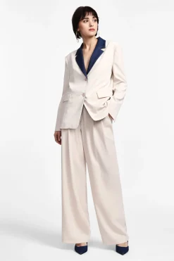 Pantaloni a gamba larga con pinces