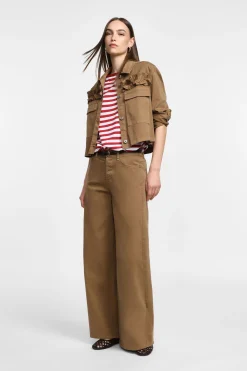 Pantaloni a gamba larga con cintura