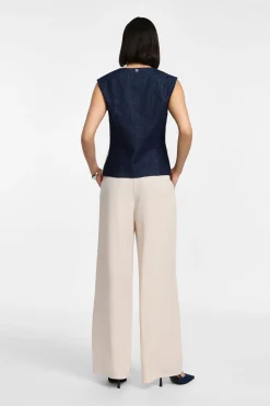 Pantaloni a gamba larga con pinces