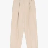 Pantaloni a gamba larga e vita alta