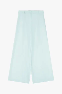 Pantaloni a gamba larga e vita alta