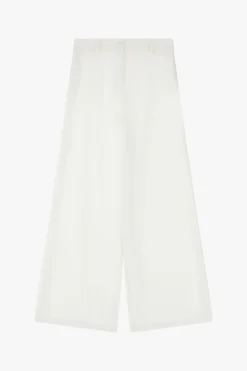 Pantaloni a gamba larga e vita alta