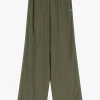 Pantaloni a gamba larga tinta unita