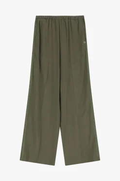 Pantaloni a gamba larga tinta unita