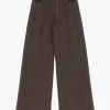 Pantaloni a gamba larga vita media