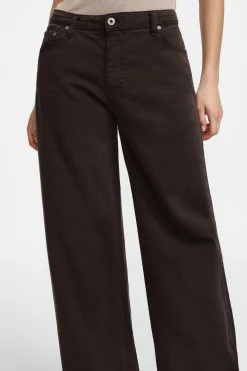 Pantaloni a gamba larga vita media