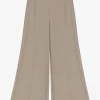 Pantaloni a zampa con vita alta
