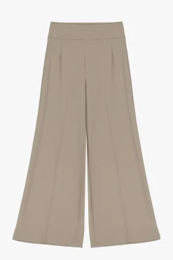 Pantaloni a zampa con vita alta