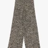 Pantaloni a zampa stampa animalier