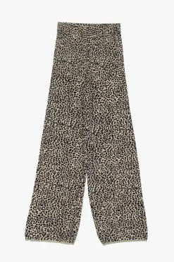Pantaloni a zampa stampa animalier