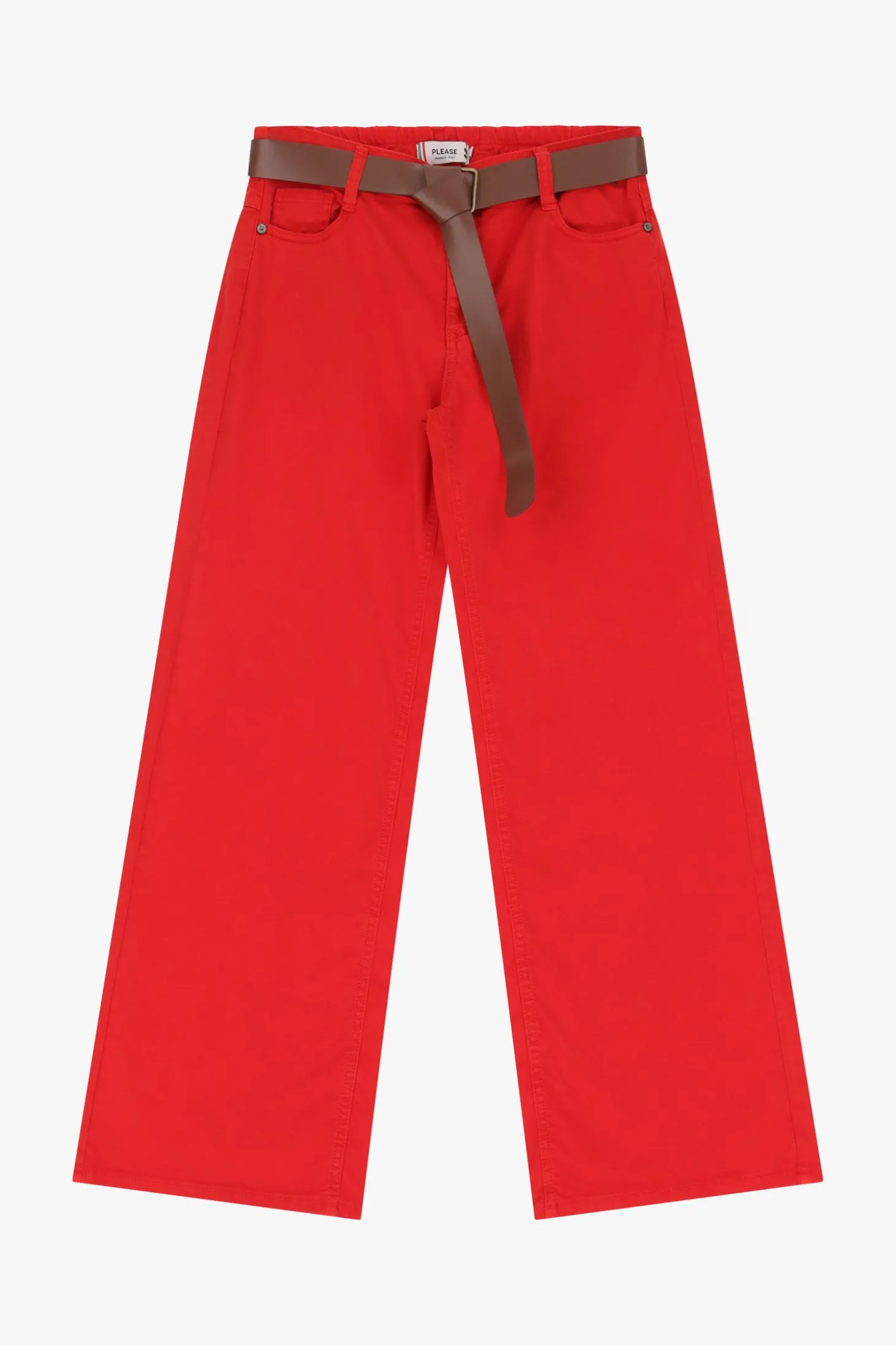 Pantaloni ampi con vita media