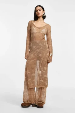 Pantaloni ampi traforati