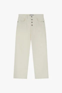 Pantaloni baggy con tasche e bottoni a vista