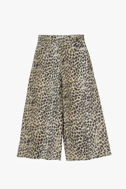 Pantaloni culotte stampa animalier