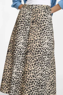 Pantaloni culotte stampa animalier