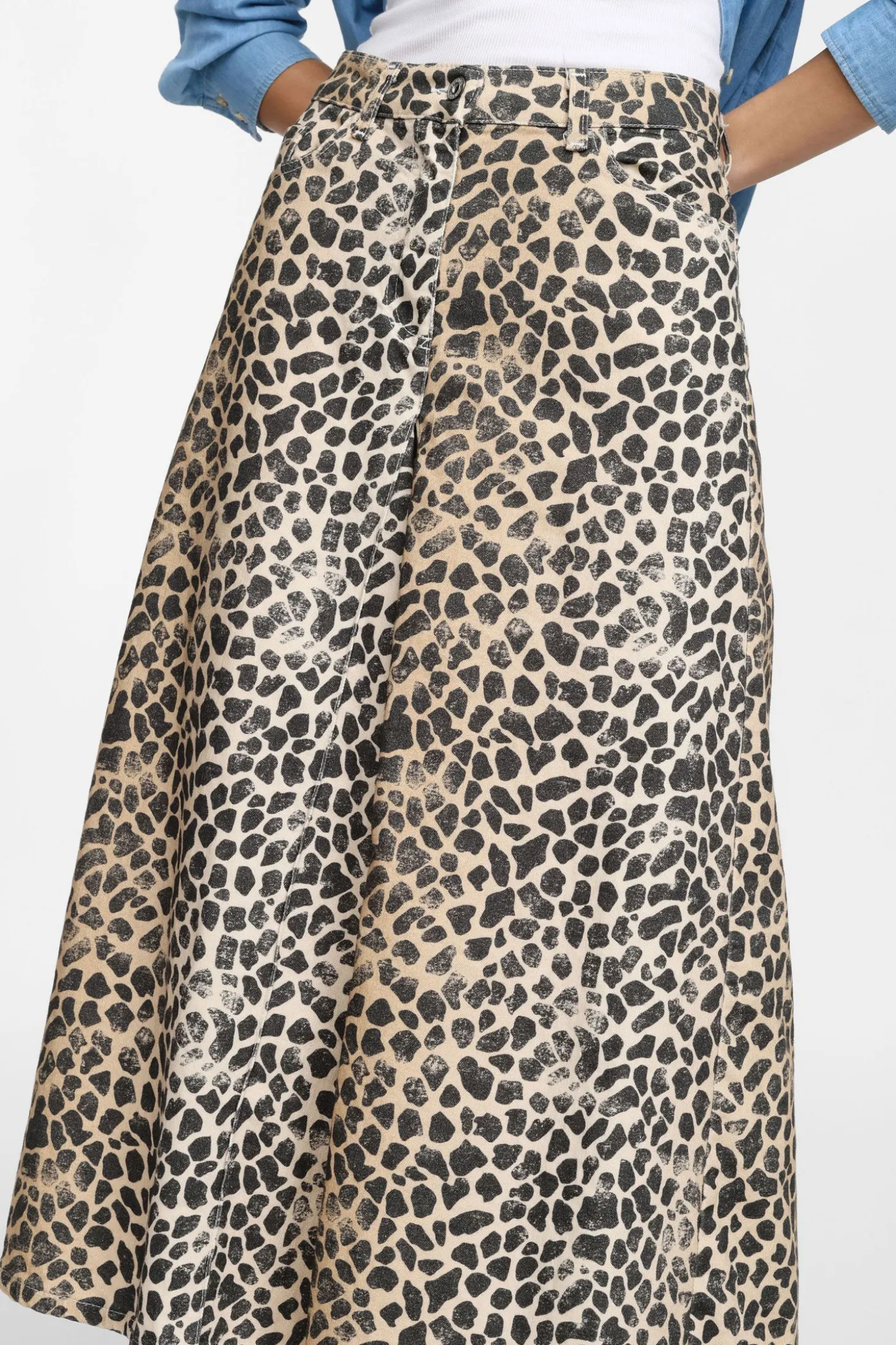 Pantaloni culotte stampa animalier