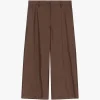 Pantaloni in similpelle a gamba larga dritta