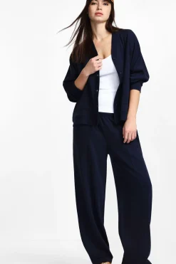 Pantaloni jogging a vita media