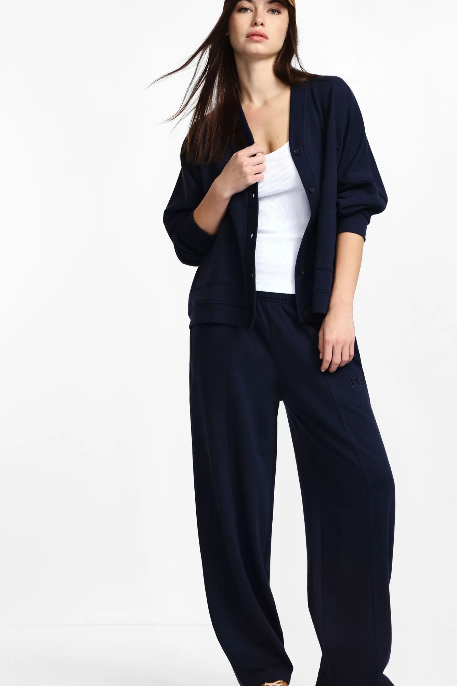 Pantaloni jogging a vita media