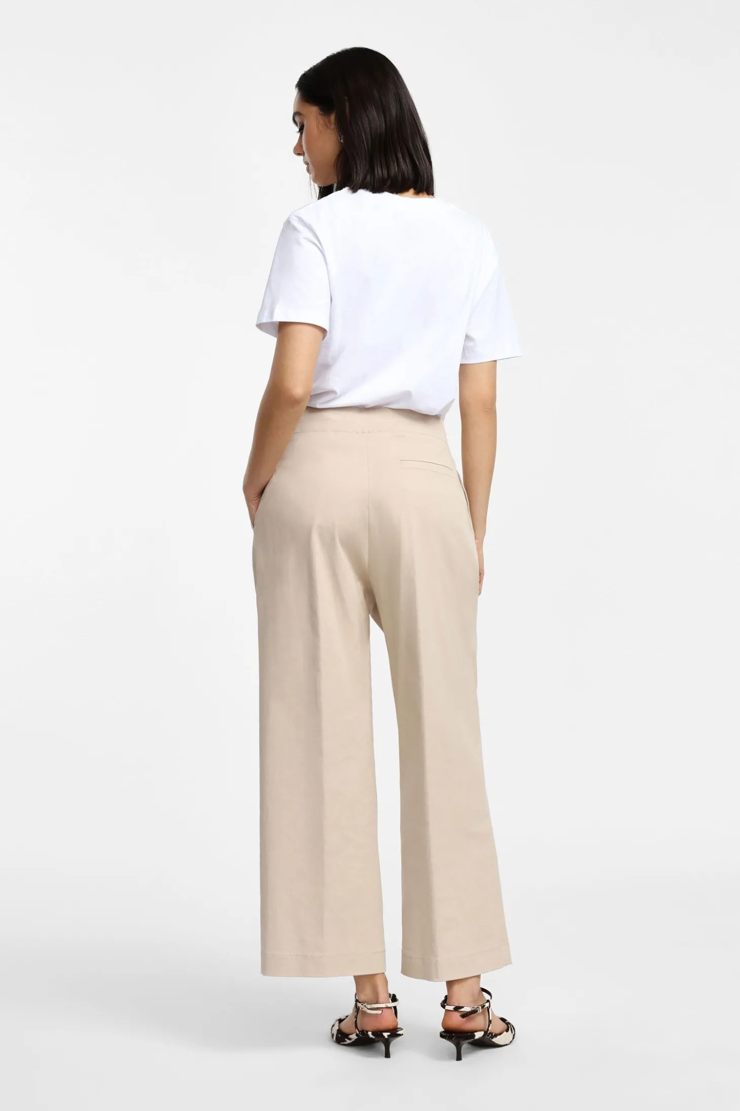 Pantaloni palazzo a vita alta