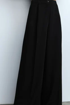 Pantaloni palazzo a vita alta
