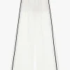 Pantaloni palazzo in pizzo con culotte